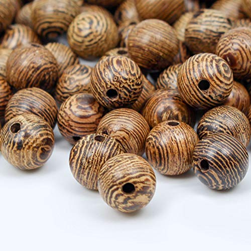 Runde Perlen aus natürlichem Sandelholz, 10 mm, wunderschönes Handwerk, handgefertigt, poliert, Abstandshalter, Mala-Gebetsperlen mit elastischer Kordel für Armbänder, selbstgemachte Rosenkranz von mkslksbhnxl