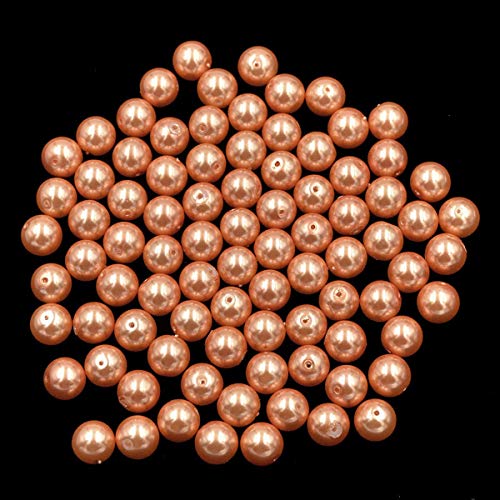 Tschechische Glasperlen, rund, lose Perlen, 12 mm, Orange, 100 Stück von mkslksbhnxl