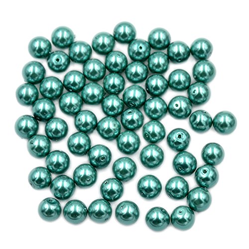Tschechische Glasperlen, rund, lose Perlen, 6 mm, hellsmaragdgrün, 200 Stück von mkslksbhnxl