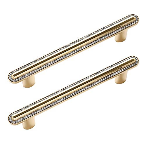 2 Stücke Möbelgriffe Zinklegierung Strass Schrankgriffe Glitzer Küchengriffe Türgriffe Kristall Türdrücker helles Gold knöpfe Türklinken Zieht Griffe für Schuhschränke Schubladen Hole distance 96mm 2 Stücke Möbelgriffe Zinklegierung Strass Schrankgriffe Glitzer Küchengriffe Türgriffe Kristall Türdrücker helles Gold knöpfe Türklinken Zieht Griffe für Schuhschränke Schubladen Hole distance 96mm von moaupr