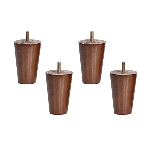 moaupr 4 Stück Möbelfüße Holz Tischbeine Massivholz Konisch Ersatz Gerader Kegel Möbelbeine für Sofa Bett Schrank Ersatz für Schrank Bett Füße,Nussbaum,M10 Gewinde 12cm moaupr 4 Stück Möbelfüße Holz Tischbeine Massivholz Konisch Ersatz Gerader Kegel Möbelbeine für Sofa Bett Schrank Ersatz für Schrank Bett Füße,Nussbaum,M10 Gewinde 12cm von moaupr