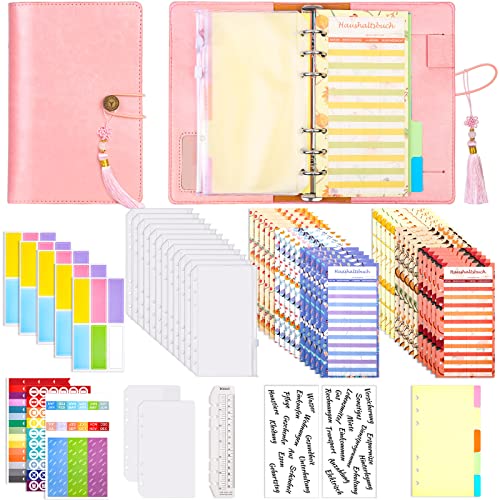 A6 Budget Planner Deutsch mit A6 PU Leder Budget Binder Deutsch Budgetaufkleber Binder Teiler Linea Taschen Etikettenaufkleber für Finanzplaner, Buget, Haushaltsbuch, Geld Sparen Mappe, Cash Stuffing A6 Budget Planner Deutsch mit A6 PU Leder Budget Binder Deutsch Budgetaufkleber Binder Teiler Linea Taschen Etikettenaufkleber für Finanzplaner, Buget, Haushaltsbuch, Geld Sparen Mappe, Cash Stuffing von modacraft