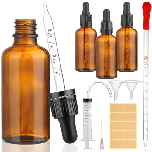 modacraft 3Stk 50ml Pipettenflasche mit Hilfszubehör, Flasche mit Pipette Braunglasflasche Apothekerflasche Tropfflasche für Flüssigkeit, Ätherische Öl, Parfümöle, Aromatherapie, Flüssigfarbstoffen modacraft 3Stk 50ml Pipettenflasche mit Hilfszubehör, Flasche mit Pipette Braunglasflasche Apothekerflasche Tropfflasche für Flüssigkeit, Ätherische Öl, Parfümöle, Aromatherapie, Flüssigfarbstoffen von modacraft