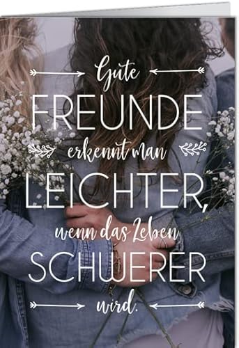 -5er Set Grußkarte mit Umschlag VISUAL STATEMENTS/Klappkarte LUSTIG - Motiv: GUTE FREUNDE ERKENNT MAN LEICHTER, Anlass:, Künstler/Verlag: VISUAL STATEMENTS, Größe: 11,5x16 cm -5er Set Grußkarte mit Umschlag VISUAL STATEMENTS/Klappkarte LUSTIG - Motiv: GUTE FREUNDE ERKENNT MAN LEICHTER, Anlass:, Künstler/Verlag: VISUAL STATEMENTS, Größe: 11,5x16 cm von modern times
