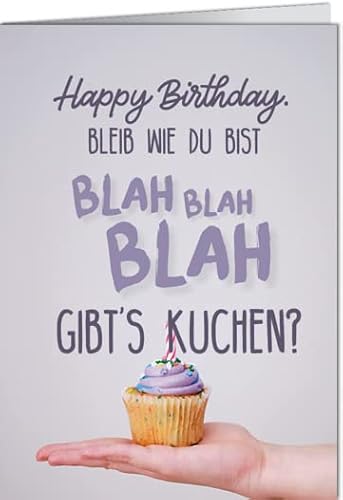 -5er Set Grußkarte mit Umschlag VISUAL STATEMENTS/Klappkarte LUSTIG - Motiv: HB BLEIB WIE DU BIST BLAH BLAH BLAH, Anlass:, Künstler/Verlag: VISUAL STATEMENTS, Größe: 11,5x16 cm -5er Set Grußkarte mit Umschlag VISUAL STATEMENTS/Klappkarte LUSTIG - Motiv: HB BLEIB WIE DU BIST BLAH BLAH BLAH, Anlass:, Künstler/Verlag: VISUAL STATEMENTS, Größe: 11,5x16 cm von modern times
