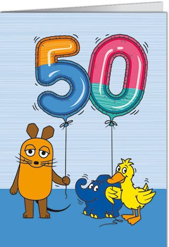 modern times -5er Set Grußkarte mit Umschlag/Klappkarte LUSTIG - Motiv: LUFTBALLON 50 JAHRE, Anlass: Kindermotive, Künstler/Verlag SCHMITT-MENZEL/STREICH, Größe: 11,5x16 cm modern times -5er Set Grußkarte mit Umschlag/Klappkarte LUSTIG - Motiv: LUFTBALLON 50 JAHRE, Anlass: Kindermotive, Künstler/Verlag SCHMITT-MENZEL/STREICH, Größe: 11,5x16 cm von modern times