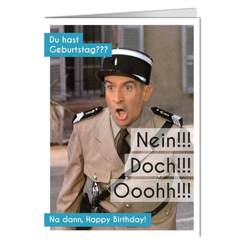 modern times Grußkarte mit Umschlag/Klappkarte LUSTIG - Motiv: GEBURTSTAG NEIN!!! DOCH!!! OOOHH!!! - 86661193, Anlass: Geburtstag, Künstler/Verlag, Größe: 11,5x16 cm modern times Grußkarte mit Umschlag/Klappkarte LUSTIG - Motiv: GEBURTSTAG NEIN!!! DOCH!!! OOOHH!!! - 86661193, Anlass: Geburtstag, Künstler/Verlag, Größe: 11,5x16 cm von modern times