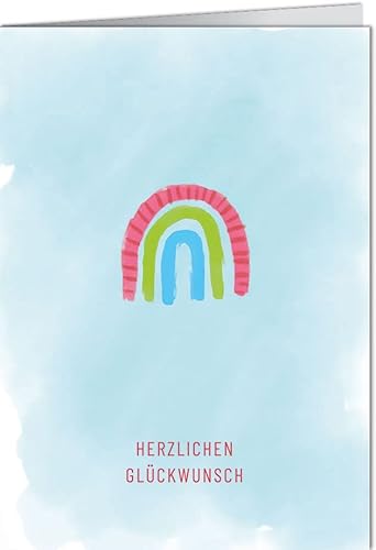 modern times Grußkarte mit Umschlag/Klappkarte LUSTIG - Motiv: HERZLICHEN GLÜCKWUNSCH REGENBOGEN, Anlass:, Künstler/Verlag Design: Katrin Diekhof, Größe: 11,5x16 cm modern times Grußkarte mit Umschlag/Klappkarte LUSTIG - Motiv: HERZLICHEN GLÜCKWUNSCH REGENBOGEN, Anlass:, Künstler/Verlag Design: Katrin Diekhof, Größe: 11,5x16 cm von modern times