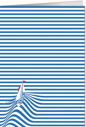 modern times Grußkarte mit Umschlag/Klappkarte LUSTIG - Motiv: SAIL AWAY, Anlass:, Künstler/Verlag JUNIQE/LA Come Di, Größe: 11,5x16 cm modern times Grußkarte mit Umschlag/Klappkarte LUSTIG - Motiv: SAIL AWAY, Anlass:, Künstler/Verlag JUNIQE/LA Come Di, Größe: 11,5x16 cm von modern times