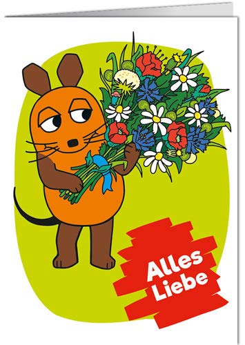 modern times Grußkarte mit Umschlag/Klappkarte SENDUNG MIT DER MAUS - Motiv: ALLES LIEBE BLUMENSTRAUSS, Anlass: Kindermotive, Künstler/Verlag, Größe: 11,5x16 cm modern times Grußkarte mit Umschlag/Klappkarte SENDUNG MIT DER MAUS - Motiv: ALLES LIEBE BLUMENSTRAUSS, Anlass: Kindermotive, Künstler/Verlag, Größe: 11,5x16 cm von modern times