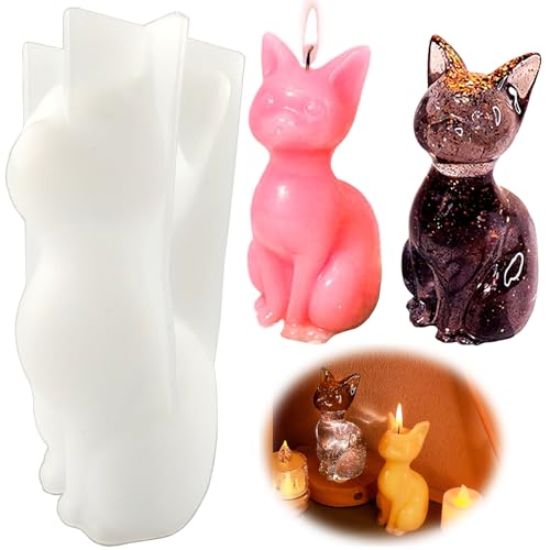 mohito Kerzengießform Silikon, Silikonform Tiere 3D, Katzen Form Silikon Seifengießform Gießform Katze, Kerzenformen Zum Gießen Tiere für DIY Basteln mohito Kerzengießform Silikon, Silikonform Tiere 3D, Katzen Form Silikon Seifengießform Gießform Katze, Kerzenformen Zum Gießen Tiere für DIY Basteln von mohito
