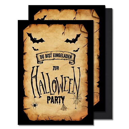 møij 12x EINLADUNGSKARTEN für Halloween Party - Die gruseligen Karten sind die perfekte Einladung zur Halloweenfeier - für echte Horror Fans møij 12x EINLADUNGSKARTEN für Halloween Party - Die gruseligen Karten sind die perfekte Einladung zur Halloweenfeier - für echte Horror Fans von møij