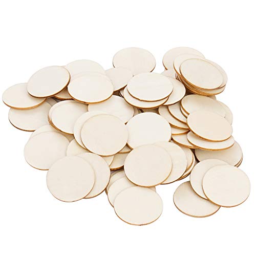 moinkerin 100 Stücke Runde Naturholzscheiben, 32mm Unvollendete Holz Log Scheiben Rund für DIY Handwerk Hochzeit Mittelstücke Basteln Bemalen Scrapbooking moinkerin 100 Stücke Runde Naturholzscheiben, 32mm Unvollendete Holz Log Scheiben Rund für DIY Handwerk Hochzeit Mittelstücke Basteln Bemalen Scrapbooking von moinkerin