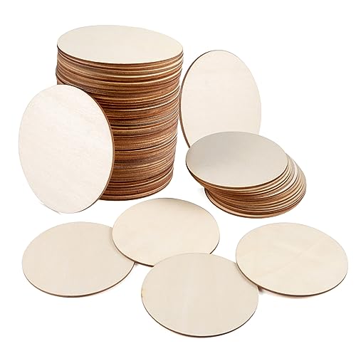 moinkerin 50 Stücke Runde Naturholzscheiben, 100mm Unvollendete Holz Log Scheiben Rund für DIY Handwerk Hochzeit Mittelstücke Basteln Bemalen Scrapbooking moinkerin 50 Stücke Runde Naturholzscheiben, 100mm Unvollendete Holz Log Scheiben Rund für DIY Handwerk Hochzeit Mittelstücke Basteln Bemalen Scrapbooking von moinkerin