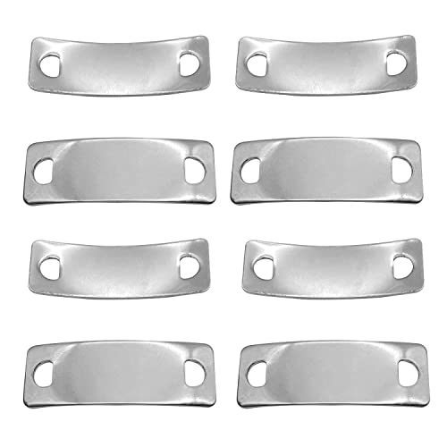20 Stück gebogene rechteckige Stanzrohlinge für Armbänder, Gliederverbinder, Rohlinge, Verbindungsanhänger mit zwei Löchern für Armband, Halskette, Schmuckherstellung, Silber 20 Stück gebogene rechteckige Stanzrohlinge für Armbänder, Gliederverbinder, Rohlinge, Verbindungsanhänger mit zwei Löchern für Armband, Halskette, Schmuckherstellung, Silber von mollensiuer