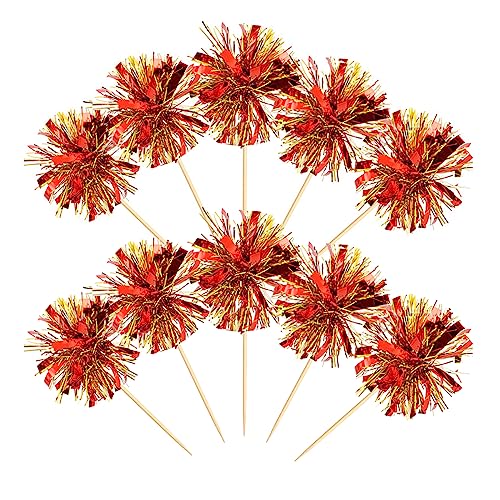 50 Stück Feuerwerk Cupcake Toppers Feuerwerk Party Picks Cocktail Essen Obst Zahnstocher Urlaub Kuchen Topper Dekoration Toppers Picks für Weihnachten Neujahr Party Feiern Kuchen Dekoration, Rot und 50 Stück Feuerwerk Cupcake Toppers Feuerwerk Party Picks Cocktail Essen Obst Zahnstocher Urlaub Kuchen Topper Dekoration Toppers Picks für Weihnachten Neujahr Party Feiern Kuchen Dekoration, Rot und von mollensiuer