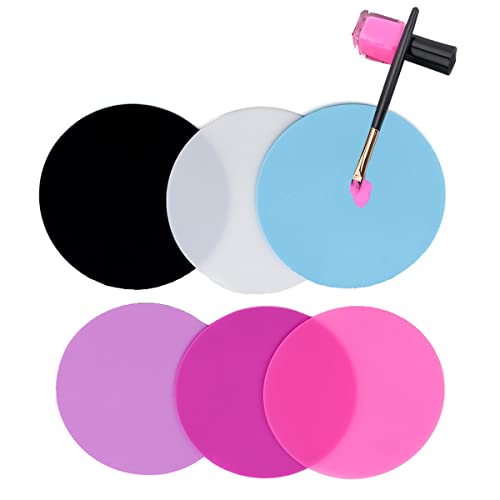 mollensiuer Nagel-Mischpalette, rund, mehrteilig, Silikon, 8 Stück, Pink, Durchmesser 9,5 cm, Nagel DIY Werkzeug mollensiuer Nagel-Mischpalette, rund, mehrteilig, Silikon, 8 Stück, Pink, Durchmesser 9,5 cm, Nagel DIY Werkzeug von mollensiuer