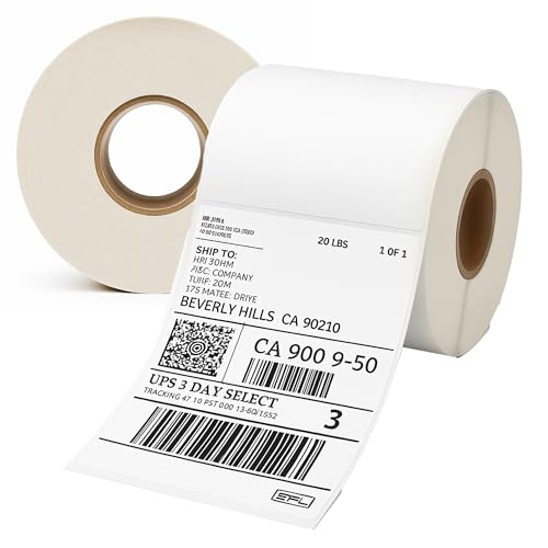 Molti Thermoetiketten 100x150 mm Weiß – 500 Stück Rolle mit Perforation, selbstklebende Versandetiketten für DHL, DPD, GLS, InPost, Zebra & Godex Drucker Molti Thermoetiketten 100x150 mm Weiß – 500 Stück Rolle mit Perforation, selbstklebende Versandetiketten für DHL, DPD, GLS, InPost, Zebra & Godex Drucker von molti