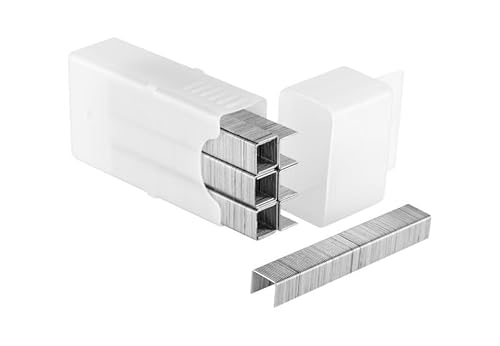 Heftklammern, Typ A, 10 mm, 1000 Stück, ideal zum Befestigen von Dokumenten und Materialien. Robust und langlebig für den Einsatz im Büro oder zu Hause von monkey ladder