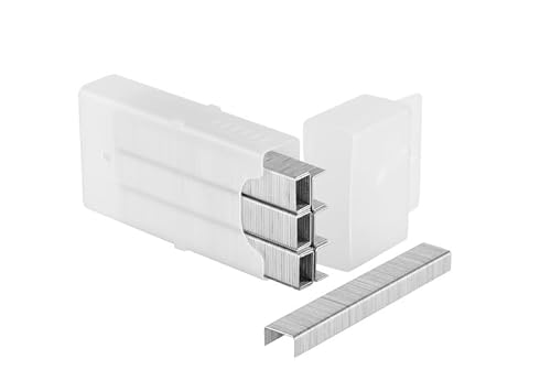 Heftklammern, Typ A, 6 mm, 1000 Stück, ideal für den Einsatz in Baumarkt- und Bastelarbeiten. Langlebig und robust von monkey ladder
