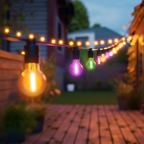 monkey ladder LED-Lichterkette, 36 V, 6 W, E27, 2200 K, 200 lm, IP44, farbige Box, ideal für die Dekoration von Veranstaltungen und Außenbereichen. monkey ladder LED-Lichterkette, 36 V, 6 W, E27, 2200 K, 200 lm, IP44, farbige Box, ideal für die Dekoration von Veranstaltungen und Außenbereichen. von monkey ladder