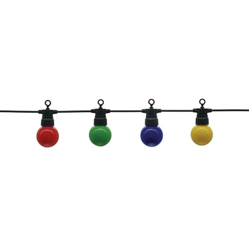 monkey ladder Lichterkette für den Außenbereich, IP65, 20 farbige G45-Lampen, 13 m Länge, ideal für die Dekoration von Gärten, Terrassen und Veranstaltungen im Freien. monkey ladder Lichterkette für den Außenbereich, IP65, 20 farbige G45-Lampen, 13 m Länge, ideal für die Dekoration von Gärten, Terrassen und Veranstaltungen im Freien. von monkey ladder