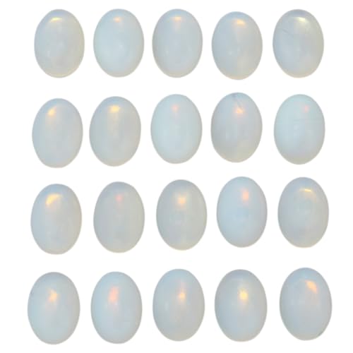mookaitedecor 10 Stück Ovaler Stein Cabochon Flacher Rücken Edelstein, Ovale Perlen Quarz Taschenkristall Halbedelstein zum Basteln Schmuckherstellung, 13x18 mm mookaitedecor 10 Stück Ovaler Stein Cabochon Flacher Rücken Edelstein, Ovale Perlen Quarz Taschenkristall Halbedelstein zum Basteln Schmuckherstellung, 13x18 mm von mookaitedecor