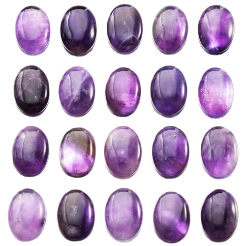 mookaitedecor 10 Stück Ovaler Stein Cabochon Flacher Rücken Edelstein, Ovale Perlen Quarz Taschenkristall Halbedelstein zum Basteln Schmuckherstellung, 13x18 mm mookaitedecor 10 Stück Ovaler Stein Cabochon Flacher Rücken Edelstein, Ovale Perlen Quarz Taschenkristall Halbedelstein zum Basteln Schmuckherstellung, 13x18 mm von mookaitedecor