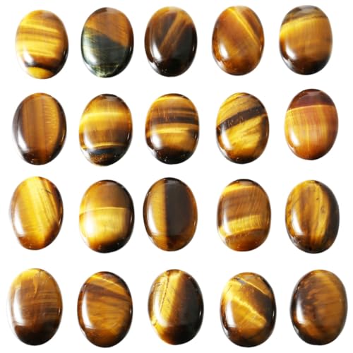 mookaitedecor 10 Stück Ovaler Stein Cabochon Flacher Rücken Edelstein, Ovale Perlen Quarz Taschenkristall Halbedelstein zum Basteln Schmuckherstellung, 13x18 mm mookaitedecor 10 Stück Ovaler Stein Cabochon Flacher Rücken Edelstein, Ovale Perlen Quarz Taschenkristall Halbedelstein zum Basteln Schmuckherstellung, 13x18 mm von mookaitedecor