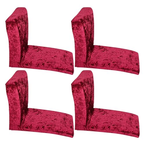 mophrati 4 Stück/Set verwandeln Esszimmer oder Küche, leicht zu reinigender Esszimmerstuhlbezug aus Pannesamt, Polyester, elastisch und dehnbar mophrati 4 Stück/Set verwandeln Esszimmer oder Küche, leicht zu reinigender Esszimmerstuhlbezug aus Pannesamt, Polyester, elastisch und dehnbar von mophrati