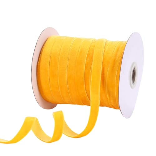 mophrati DIY Samtband verleiht Ihrem Kunsthandwerk einen Hauch von Klasse und Eleganz. Polyester DIY dekoratives Samtband, 50 Yards Band, Stil 4 von mophrati