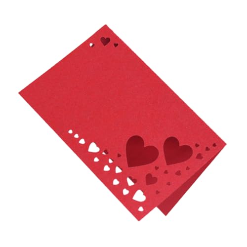 mophrati Herzförmige Namenskarte – leer, elegant und langlebig für Hochzeiten, gute Dekoration, herzförmige Tischkarte, Rot mophrati Herzförmige Namenskarte – leer, elegant und langlebig für Hochzeiten, gute Dekoration, herzförmige Tischkarte, Rot von mophrati
