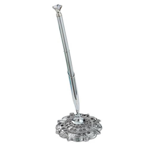 mophrati Kugelschreiber mit Base Shell Hochzeit Kugelschreiber befestigt am Schreibtisch Gästebuch Unterschrift glattes Schreibwerkzeug Geschäft, Kleines Juwel/Silber mophrati Kugelschreiber mit Base Shell Hochzeit Kugelschreiber befestigt am Schreibtisch Gästebuch Unterschrift glattes Schreibwerkzeug Geschäft, Kleines Juwel/Silber von mophrati