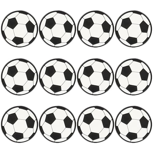 mortd Fußball-Silikon-Fokal-Perlen, Sport-Silikonperlen, Fußball-Fokal-Perlen für Perlen-Stifte, Schlüsselanhänger, DIY-Stiftperlen, für Jungen, Partyzubehör, Geschenke, Stifte, Dekoration, 12 Stück mortd Fußball-Silikon-Fokal-Perlen, Sport-Silikonperlen, Fußball-Fokal-Perlen für Perlen-Stifte, Schlüsselanhänger, DIY-Stiftperlen, für Jungen, Partyzubehör, Geschenke, Stifte, Dekoration, 12 Stück von mortd