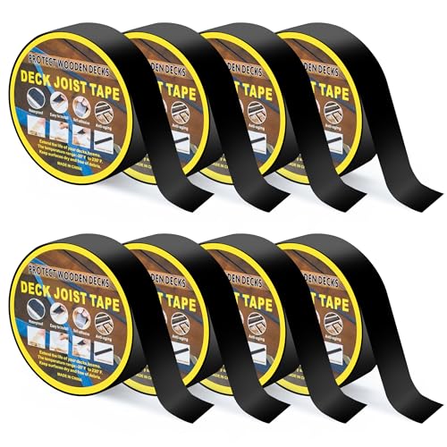 mosegor 8 Rollen 1500 * 5 cm Deckbalkenband,selbstklebendes holzschutzband,Anti Lecks klebebander,hochklebendes wasserdichtes Butyl-Deckband, für metallschuppen,Balken,Randbalken,decks mosegor 8 Rollen 1500 * 5 cm Deckbalkenband,selbstklebendes holzschutzband,Anti Lecks klebebander,hochklebendes wasserdichtes Butyl-Deckband, für metallschuppen,Balken,Randbalken,decks von mosegor