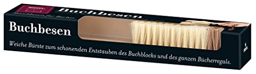 moses. libri_x Buchbesen, Bürste zum Entstauben von Büchern und Bücherregal, Mit unterschiedlichen Borstenstärken, Gegen Schmutz und Staub, Holz moses. libri_x Buchbesen, Bürste zum Entstauben von Büchern und Bücherregal, Mit unterschiedlichen Borstenstärken, Gegen Schmutz und Staub, Holz von moses