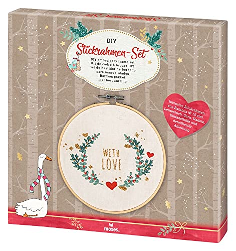 moses. 16846 DIY Winterwunder, Stickerei-Set für Anfänger inkl. Stickrahmen, 1 Leinentuch, 5 Garnfarben, 2 Nadeln, 1 Einfädelhilfe und 1 Anleitung, Bambus, mehrfarbig, Ø 15 cm moses. 16846 DIY Winterwunder, Stickerei-Set für Anfänger inkl. Stickrahmen, 1 Leinentuch, 5 Garnfarben, 2 Nadeln, 1 Einfädelhilfe und 1 Anleitung, Bambus, mehrfarbig, Ø 15 cm von moses