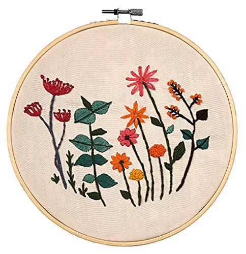 moses. Blatt & Blüte DIY Stickrahmen-Set, Stickerei-Set für Anfänger inkl. Stickrahmen, 1 Leinentuch, 9 Garnfarben, 2 Nadeln, 1 Einfädelhilfe und 1 Anleitung, 87154, Mehrfarbig, Ø 20 cm moses. Blatt & Blüte DIY Stickrahmen-Set, Stickerei-Set für Anfänger inkl. Stickrahmen, 1 Leinentuch, 9 Garnfarben, 2 Nadeln, 1 Einfädelhilfe und 1 Anleitung, 87154, Mehrfarbig, Ø 20 cm von moses
