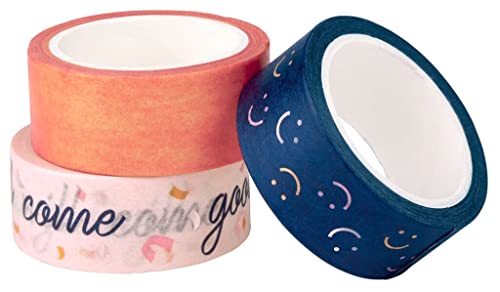 moses. Smile Deko-Tape 3er Set, washi tape Set mit 3x 5m designtem Klebeband, Selbstklebendes Schmuckband für Geschenke, Verzierungen, Postkarten, Briefe, Bullet Journaling, Fotoalben und Kalender moses. Smile Deko-Tape 3er Set, washi tape Set mit 3x 5m designtem Klebeband, Selbstklebendes Schmuckband für Geschenke, Verzierungen, Postkarten, Briefe, Bullet Journaling, Fotoalben und Kalender von moses