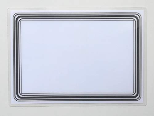 20 laminierte Preisschilder 111 x 154 mm weiß mit Rand Werbesymbole für Räumungsverkauf von most-wanted-shop