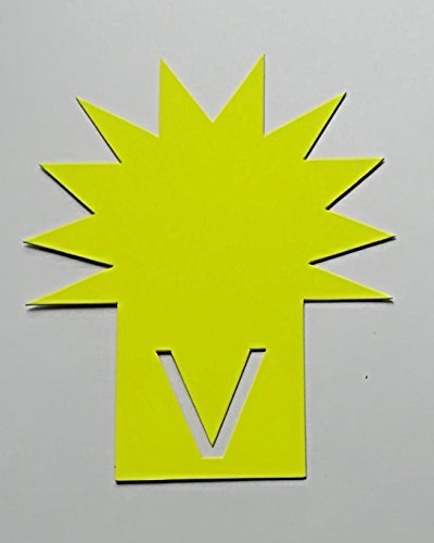 50 Steck - Sterne - Preisschilder aus Karton leuchtgelb 11,3 x 14 cm 380g/qm Werbesymbole für Räumungsverkauf 50 Steck - Sterne - Preisschilder aus Karton leuchtgelb 11,3 x 14 cm 380g/qm Werbesymbole für Räumungsverkauf von most-wanted-shop