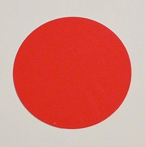 Preisschilder 100 Kreise - aus rot Plakatkarton 8 cm Durchmesser 380g/qm Werbesymbole für Räumungsverkauf von most-wanted-shop