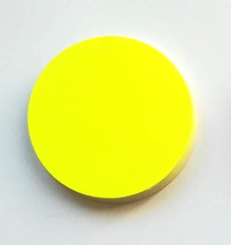 Preisschilder 50 Kreise - aus Neon Plakatkarton leuchtgelb 10 cm Durchmesser 380g/qm Werbesymbole für Räumungsverkauf von most-wanted-shop