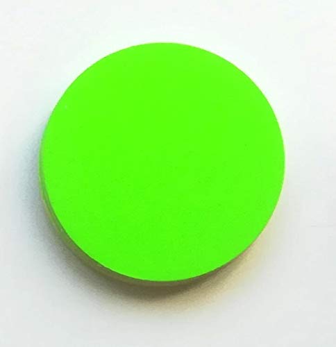 Preisschilder 50 Kreise - aus Neon Plakatkarton leuchtgrün 10 cm Durchmesser 380g/qm Werbesymbole für Räumungsverkauf von most-wanted-shop