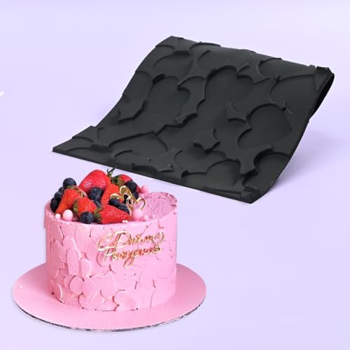 mostsom Fondant-Silikonform für Kuchendekoration, Kuchenbordüre, Abdruckmatte, Fondant-Prägeschablone für DIY Kekse, Cupcakes, Schokolade, Ton, wiederverwendbar, flexibel, Lebensmittelqualität (B mostsom Fondant-Silikonform für Kuchendekoration, Kuchenbordüre, Abdruckmatte, Fondant-Prägeschablone für DIY Kekse, Cupcakes, Schokolade, Ton, wiederverwendbar, flexibel, Lebensmittelqualität (B von mostsom
