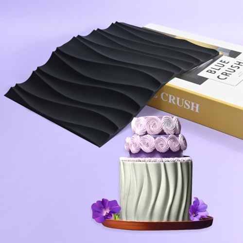 mostsom Fondant-Silikonform für Kuchendekoration, Kuchenbordüre, Abdruckmatte, Fondant-Prägeschablone für DIY Kekse, Cupcakes, Schokolade, Ton, wiederverwendbar, flexibel, lebensmittelecht (D_Wave) mostsom Fondant-Silikonform für Kuchendekoration, Kuchenbordüre, Abdruckmatte, Fondant-Prägeschablone für DIY Kekse, Cupcakes, Schokolade, Ton, wiederverwendbar, flexibel, lebensmittelecht (D_Wave) von mostsom