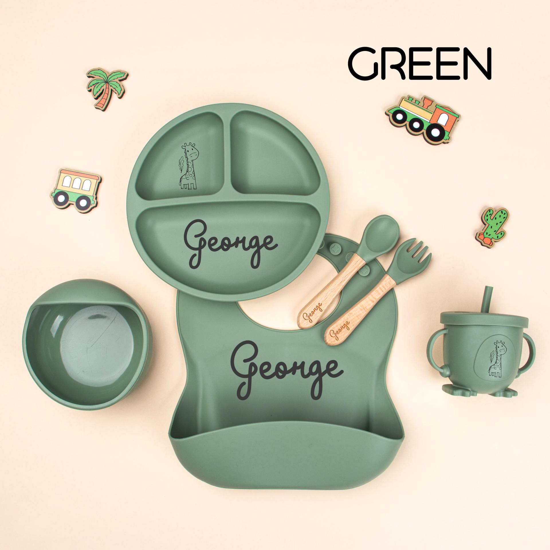 Engraved Baby Dining Set, Toddler Feeding, Custom Name Bowl Plate, Personalized Essentials, 1st Birthday Gift, Feeding Set With Engraved Baby Dining Set, Toddler Feeding, Custom Name Bowl Plate, Personalized Essentials, 1st Birthday Gift, Feeding Set With von moutianment