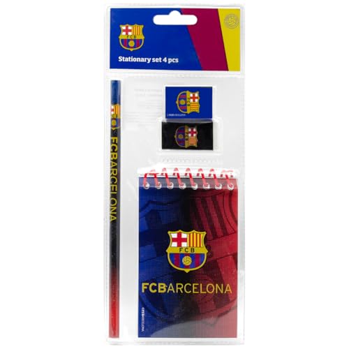 ms móvil shop Offizielles Schreibset Barcelona FC | Enthält Notizblock, Bleistift, Radiergummi und Spitzer | Design mit Vereinswappen | kompakt und funktional | ideal für Schule oder Büro ms móvil shop Offizielles Schreibset Barcelona FC | Enthält Notizblock, Bleistift, Radiergummi und Spitzer | Design mit Vereinswappen | kompakt und funktional | ideal für Schule oder Büro von ms móvil shop