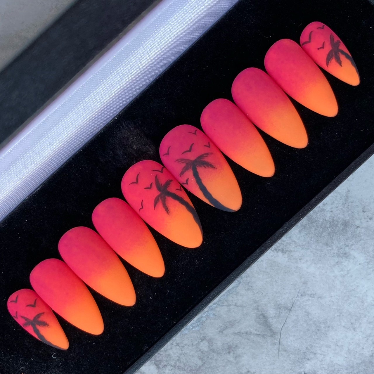 Matte Sunset - Press-On Nails von msknails