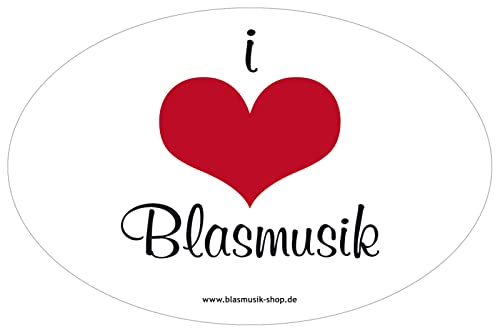 Aufkleber Love Blasmusik 5er Set - Schönes Geschenk für Musiker von mugesh